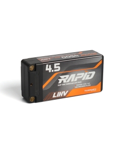 Turnigy Rapid LiHV 4500mAh 2S 7.6V 100C Shorty Hardcase LiPo Battery with 5mm Bullet to XT60 Connector for RC Cars