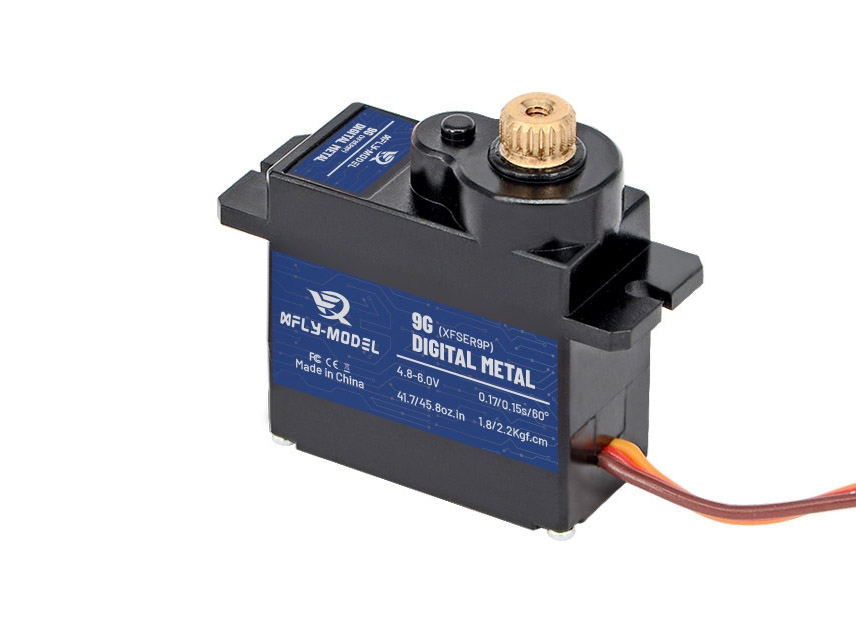 XFLY Replacement 9g MG Servo w/200mm Lead (Standard Rotation)