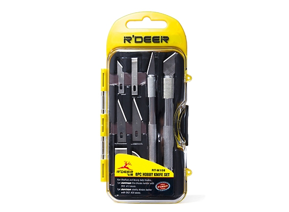 8pc Modelling Knife Set with Carry Case