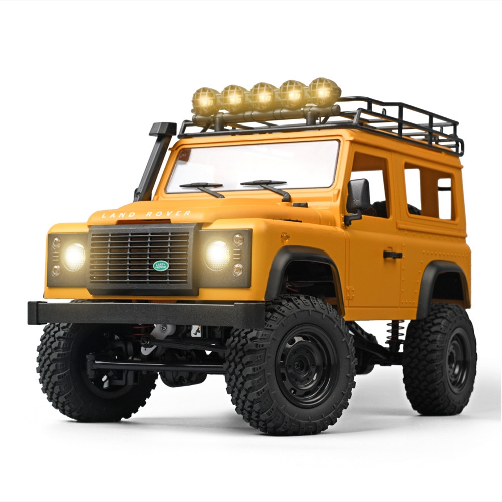 MNRC (RTR) MN99S 1/12th Scale 2.4GHz Land Rover Defender D90 4WD Off-Road Crawler w/Upgraded TX, Gears & Wheel Rims (Yellow)