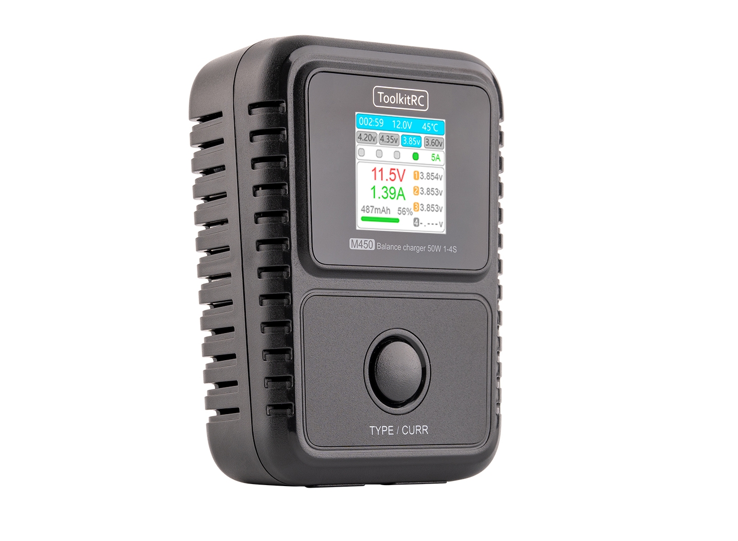 ToolkitRC (EU Plug) M450 2~4S 5A 50W Compact Lithium AC Balance Charger