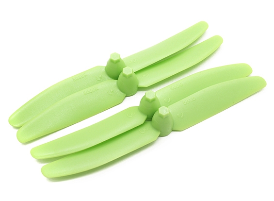 Diatone 5030 Plastic Self Tightening Propellers 5 x 3 (CW/CCW) (Green) (2 Pairs)