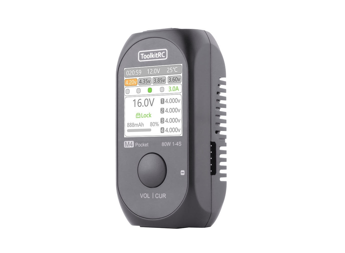 ToolkitRC M4 Pocket 1~4S 80W 5A DC Balance Charger