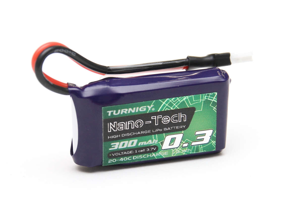 Turnigy Nano-Tech 300mAh 1S 20~40C Lipo Battery (Losi Mini Compatible)