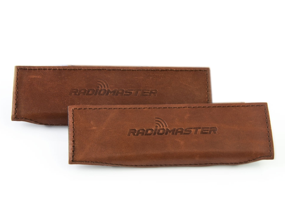 RADIOMASTER TX16S Transmitter Optional Leather Side Grips (Brown)