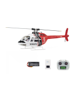 FLYWING (RTF) Bell 206 V3 470 RC Smart Helicopter w/H1 GPS Stabilization System (Red/White)