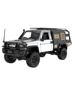 MNRC (RTR) MN82S 1/12ème Échelle 2.4GHz Toyota LC79 4WD Véhicule Tout-Terrain avec Éclairage LED (Argent/Noir)