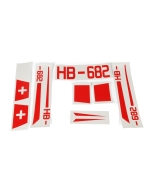 HobbyKing Hall Cherokee V2 1700mm Glider Replacement Decal Set