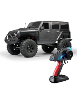 MNRC (RTR) MN222 1/10th Scale 2.4GHz 4WD Rock Crawler Off-Road Truck w/LED Lights & 90mm Metal Shock-Absorbers (Gray)