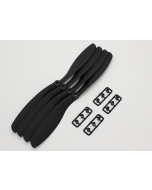 Turnigy Slowfly Propeller 8x4.5 Schwarz (CW) (4 Stück)