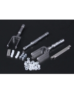 Alloy Oleo Set Twin Nosewheel / Stirrup Mains für 90mm EDF / 1.20 Klasse 3pc