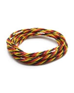 Trenzado 22 AWG Servo cable rojo / Negro / Amarillo (2mtr)