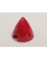 Nylon Spinner with Alloy Backplate 63mm Red