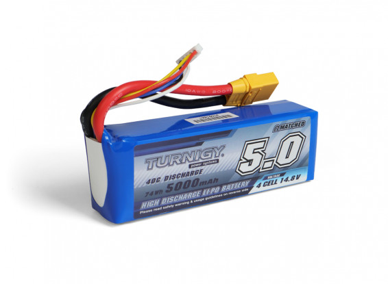 Turnigy 5000mAh 4S 40C w/ XT90